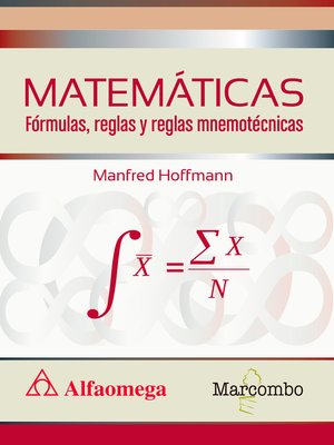 cover image of MATEMÁTICAS Fórmulas, reglas y reglas mnemotécnicas